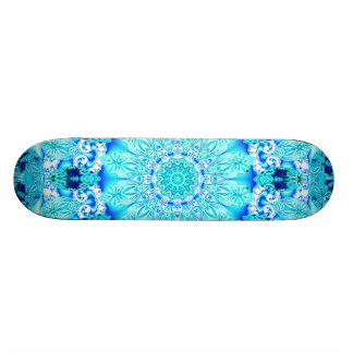 Aqua-Spitze, empfindlicher, abstrakter Mandala Skateboard