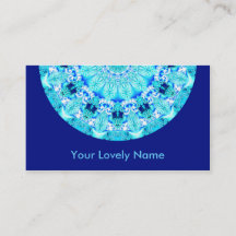 Aqua-Spitze, empfindlicher, abstrakter Mandala