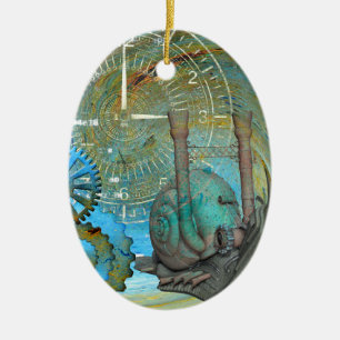 Aqua Steam Snail Traveller Keramik Ornament