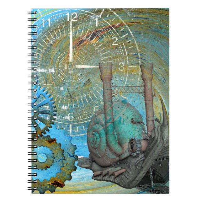 Aqua Steam Snail Traveller Notizblock (Vorderseite)