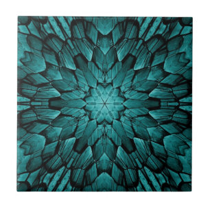 Aqua-Stern-Mosaik aus Grautürkis  Fliese
