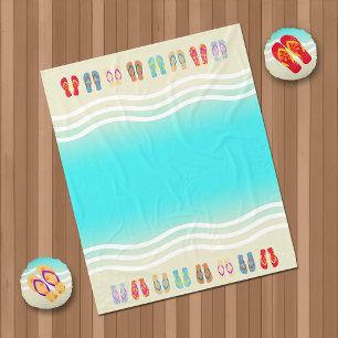 Aqua-Strand bewegt Sommer-Sandalen wellenartig Fleecedecke