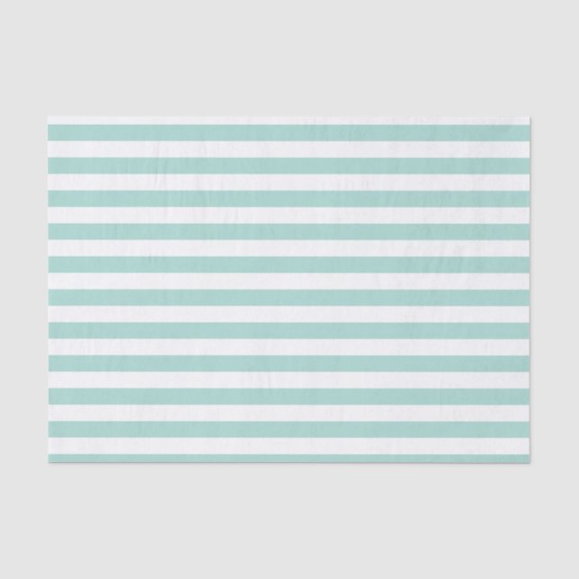 Aqua Stripes Tissue Seidenpapier (Vorderseite)
