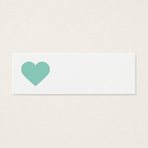 Aqua Sweet Heart & Chevron Tags cadeaux