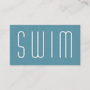 Aqua SWIMMING COACH Simple Style V35 Visitenkarte