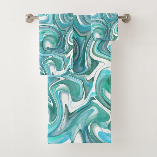 Aqua Swirl Badetücher Badhandtuch Set (Insitu)