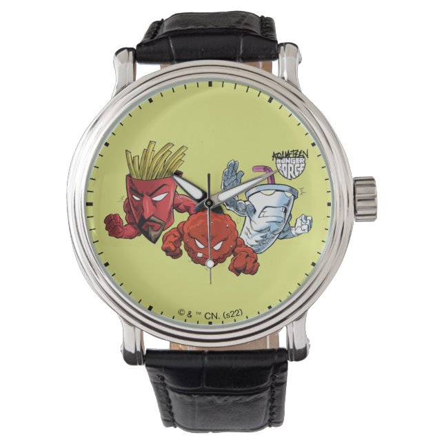 Aqua Teen Hunger Force Anime Graphic Armbanduhr (Vorderseite)