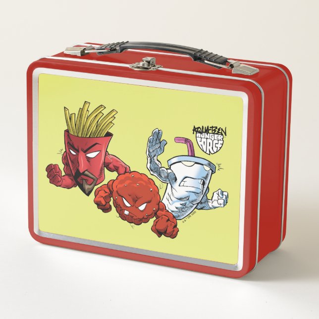 Aqua Teen Hunger Force Anime Graphic Metall Brotdose (Vorderseite)