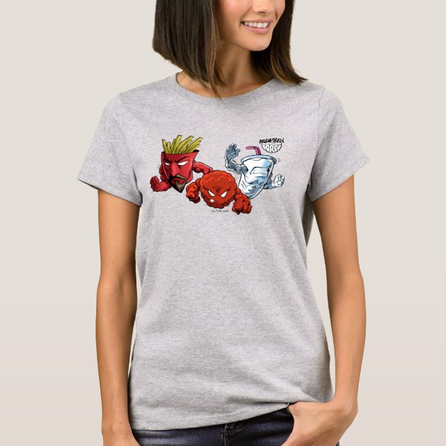 Aqua Teen Hunger Force Anime Graphic T-Shirt (Vorderseite)