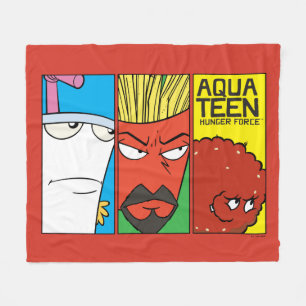Aqua Teen Hunger Force Character Panel Graphic Fleecedecke