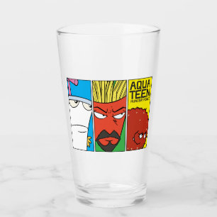 Aqua Teen Hunger Force Character Panel Graphic Glas