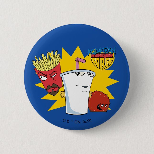 Aqua Teen Hunger Force Explosive Grafik Button (Vorderseite)