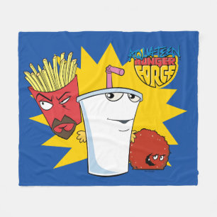 Aqua Teen Hunger Force Explosive Grafik Fleecedecke
