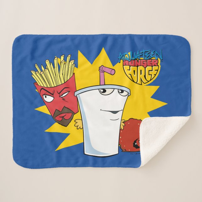 Aqua Teen Hunger Force Explosive Grafik Sherpadecke (Vorderseite (Horizontal))