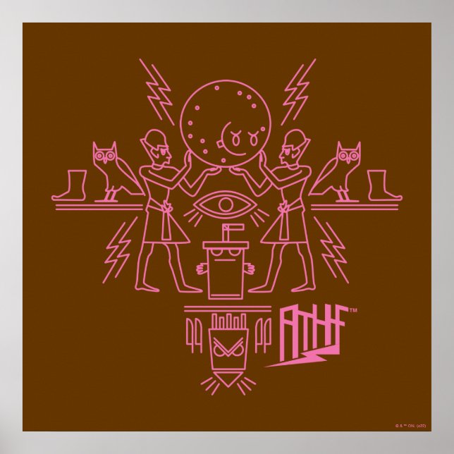 Aqua Teen Hunger Force Hieroglyphics Poster (Vorne)