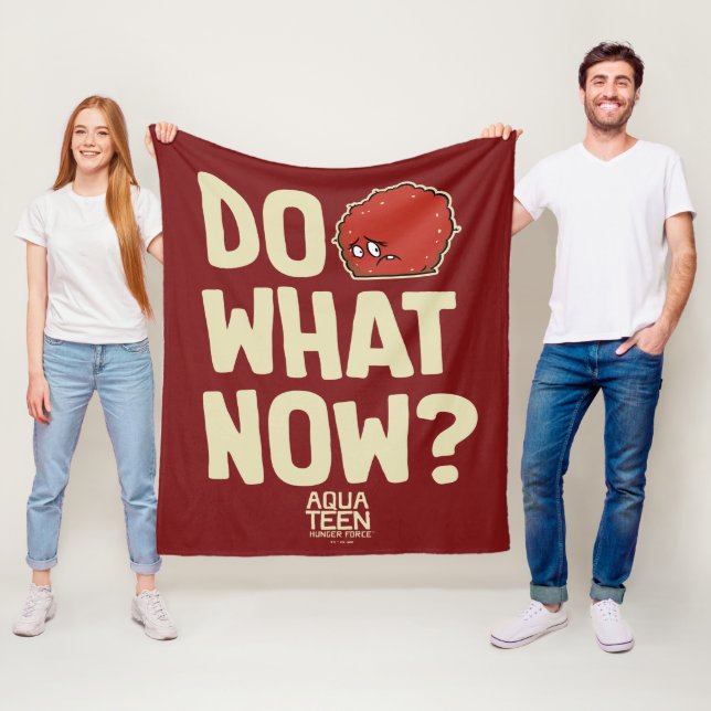 Aqua Teen Hunger Force Meatwad "Was jetzt tun?" Fleecedecke (Beispiel)