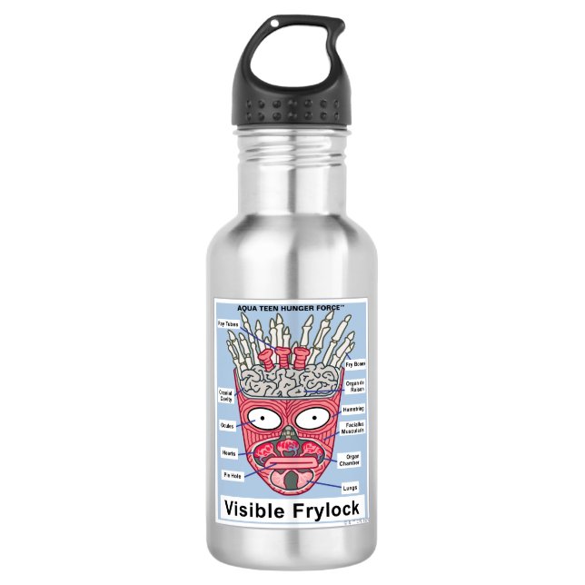 Aqua Teen Hunger Force Visible Frylock Poster Edelstahlflasche (Vorderseite)