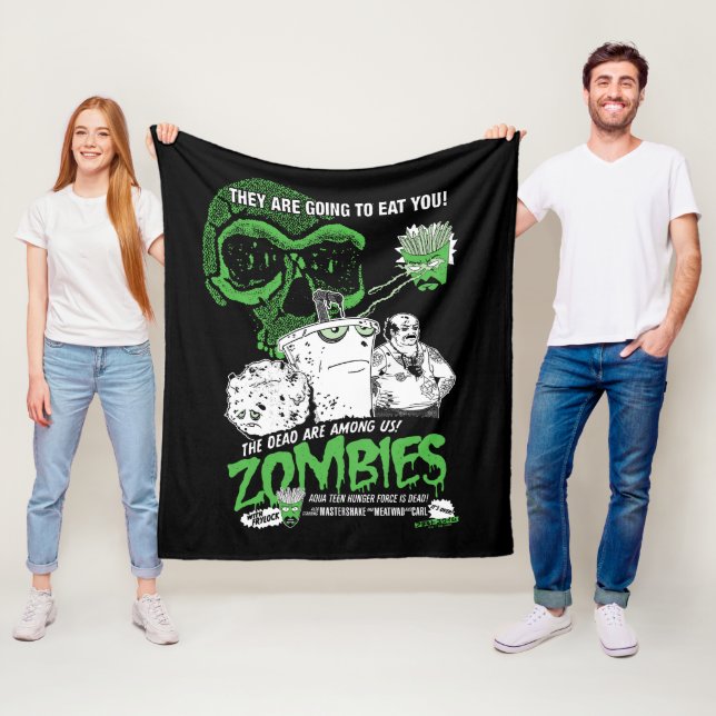 Aqua Teen Hunger Force Zombies Poster Fleecedecke (Beispiel)
