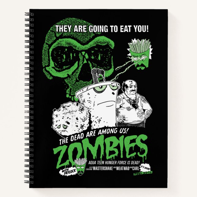 Aqua Teen Hunger Force Zombies Poster Notizbuch (Vorderseite)