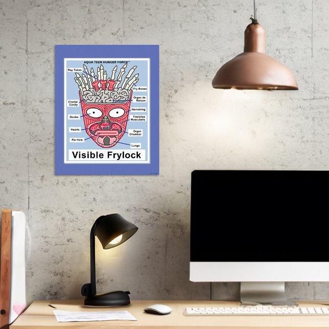 Aqua Teen Hungerfestungen Frylock Poster (Poster on wall)