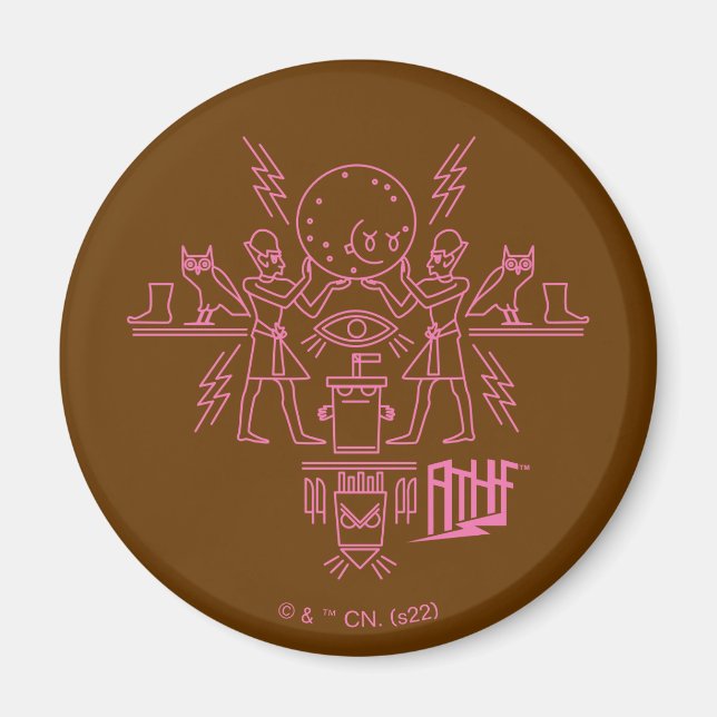Aqua Teen Hungerfestungen Hieroglyphics Magnet (Vorne)