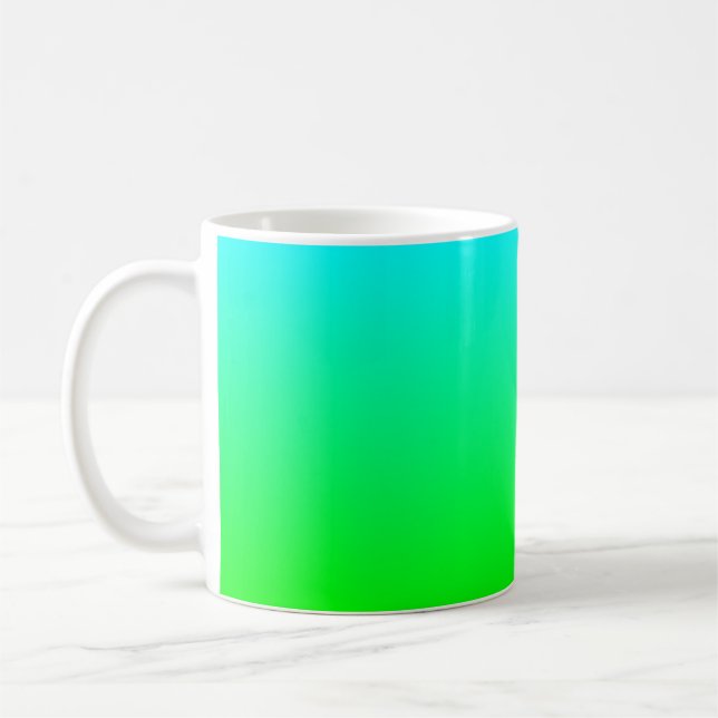 Aqua to Green Mug (Gauche)