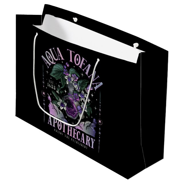 Aqua Tofana Geschenktasche Große Geschenktüte (Vorderseite Schrägansicht)