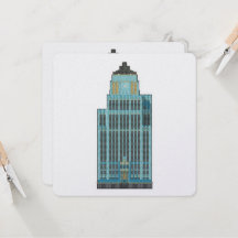 Aqua Tower: Art Deco Eleganz Sticker