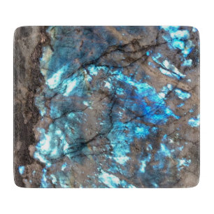 Aqua Türkis Marmor Print Modern Schneidebrett