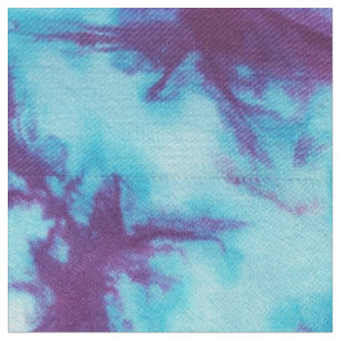 Aqua u. lila Kaleidoskop-gefärbte Krawatte Stoff