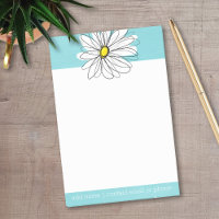 Aqua und gelber weißlicher Daisy benutzerdefiniert