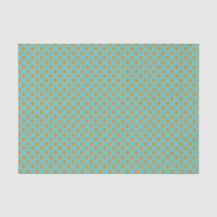 Aqua und Gold Seidenpapier