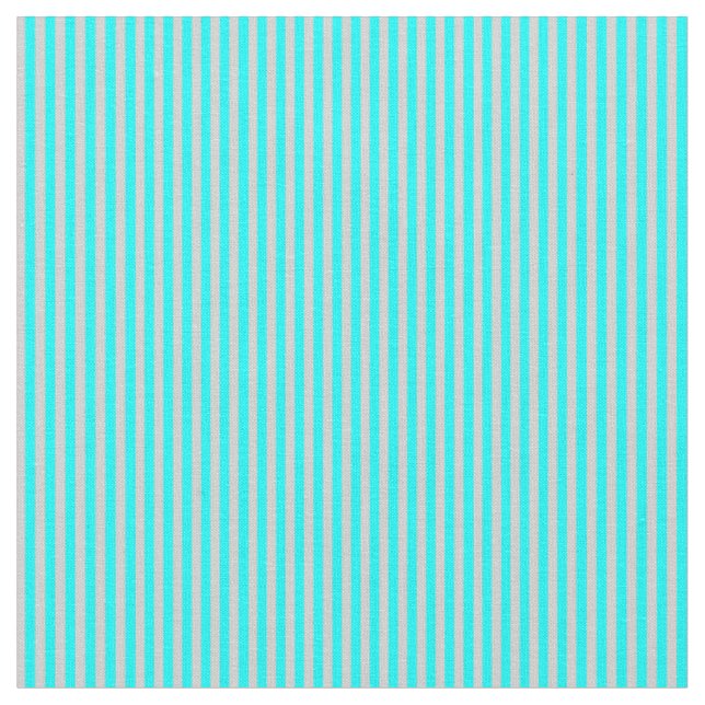 Aqua und hellgraue Streifen/Linienmuster Stoff (Nahaufnahme)