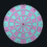 Aqua und Lavender Dartscheibe<br><div class="desc">Aqua and Lavender Dart Board</div>