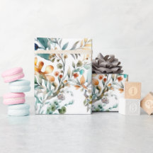 Aqua- und Rostblätterpapier