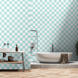 Aqua- und Weißfische Schachbretter, Karton Tapete