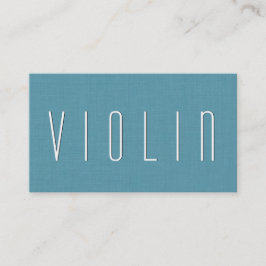 Aqua VIOLINEN-LEHRER einfache Art V53B Visitenkarte