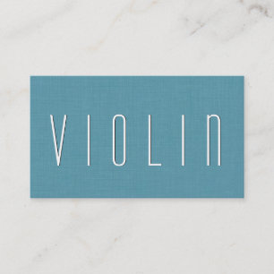Aqua VIOLINEN-LEHRER einfache Art V53B Visitenkarte