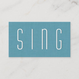 Aqua VOICE TEACHER Simple Style V38B Visitenkarte