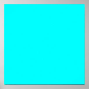 Aqua (Vollfarbe) Poster