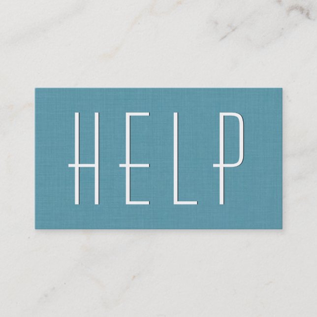 Aqua VOLUNTEER Simple Style V40 Visitenkarte (Vorderseite)