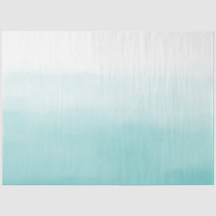Aqua Watercolor Ombre Seidenpapier
