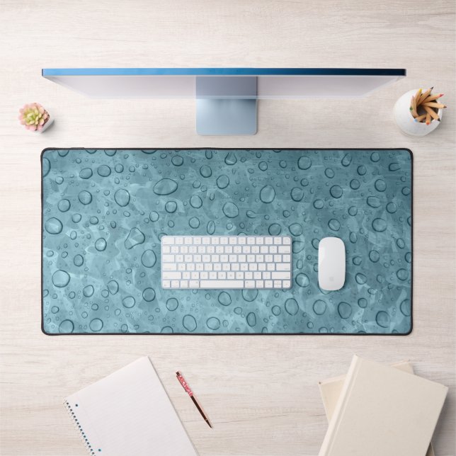 Aqua Wet Look Wassertropfen Art Desk Mat Pad Schreibtischunterlage (Büro 1)