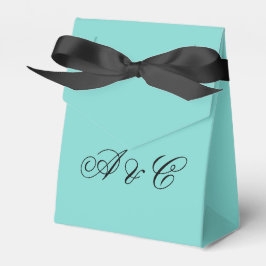 Aqua & White Bows Party Bags Geschenkschachtel