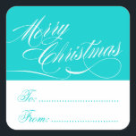 AQUA WHITE CHRISTMAS GIFT TAG STICKERS<br><div class="desc">AQUA BLAU UND WEISS CHRISTMAS GIFT TAG STICKERS mit weißem Script Schriftart Text, um Ihre Weihnachtsgeschenke und Feiertage Geschenke zu schmücken. Die Größe (in 1, 5 Zoll) und die Form des Aufklebers können geändert werden. Karo auf dem Bildschirm, um sicherzustellen, dass Ihr Aufkleber gut aussieht. Es druckt so, wie Sie...</div>