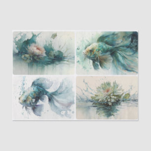 Aqua World Seidenpapier