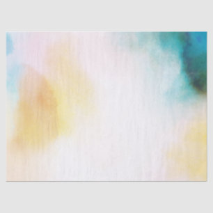Aqua Yellow Blush Gefärbte Krawatte Ombre Seidenpapier