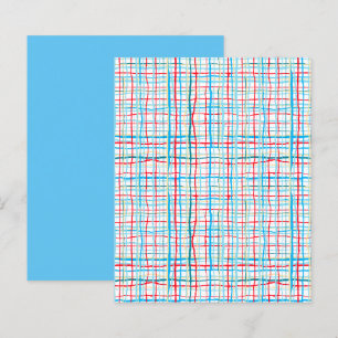 Aqua Yellow Twisted Kariertes Scrapbook Paper