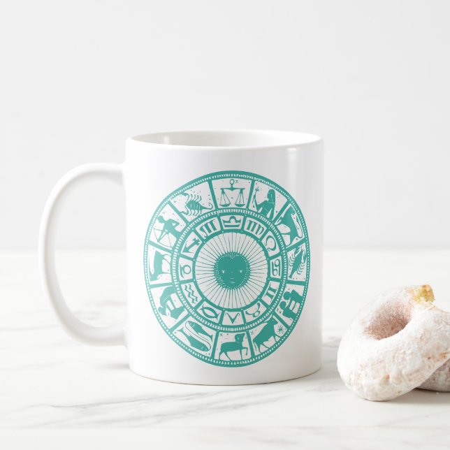 Aqua Zodiac Tasse (Mit Donut)