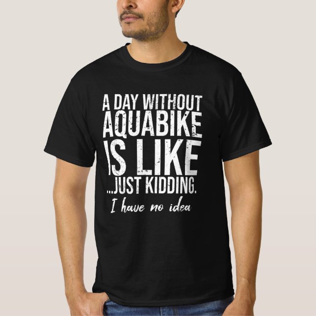 Aquabike-Geschenkidee T-Shirt (Vorderseite)